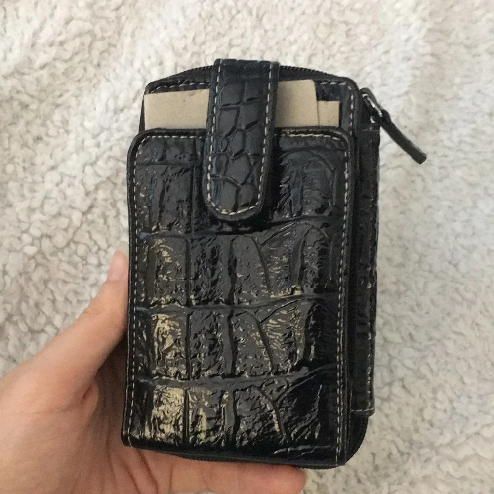 Lizard / Crocodile Patent Leather Phone Case and Wallet